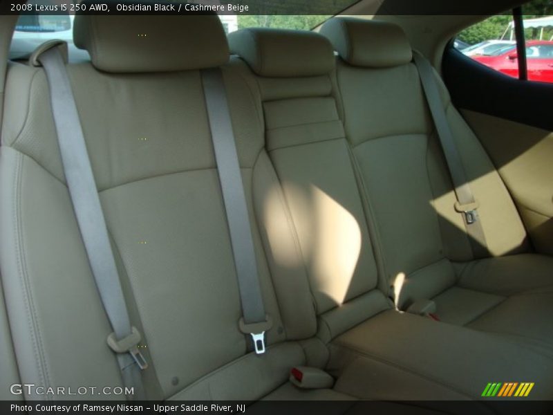 Obsidian Black / Cashmere Beige 2008 Lexus IS 250 AWD
