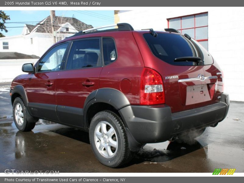 Mesa Red / Gray 2005 Hyundai Tucson GLS V6 4WD