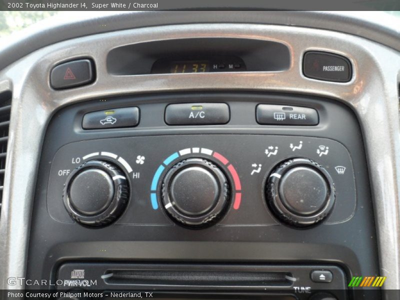 Controls of 2002 Highlander I4