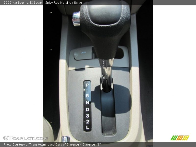 Spicy Red Metallic / Beige 2009 Kia Spectra EX Sedan