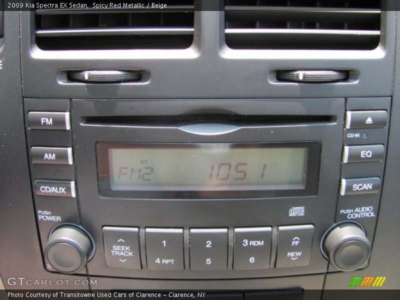 Spicy Red Metallic / Beige 2009 Kia Spectra EX Sedan