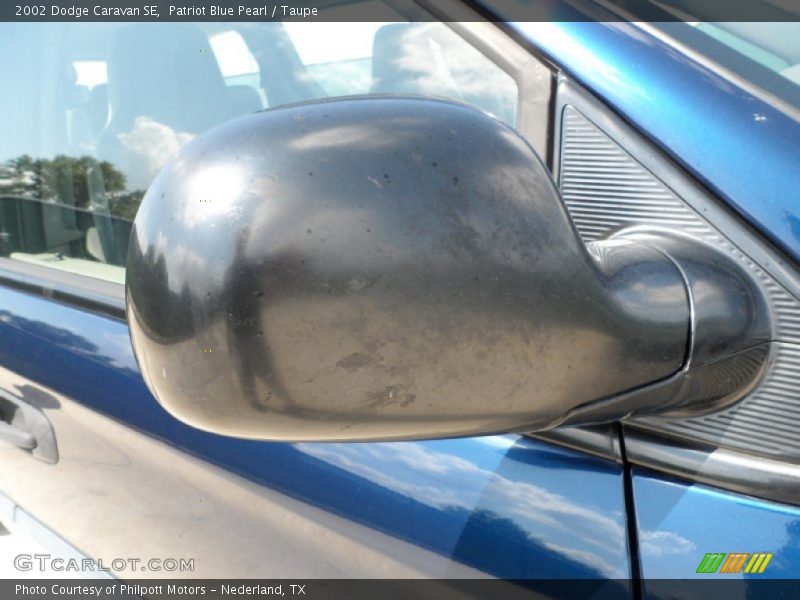 Patriot Blue Pearl / Taupe 2002 Dodge Caravan SE