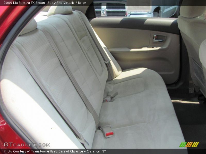 Spicy Red Metallic / Beige 2009 Kia Spectra EX Sedan