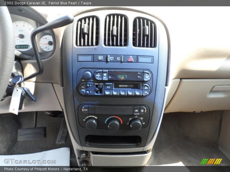 Controls of 2002 Caravan SE