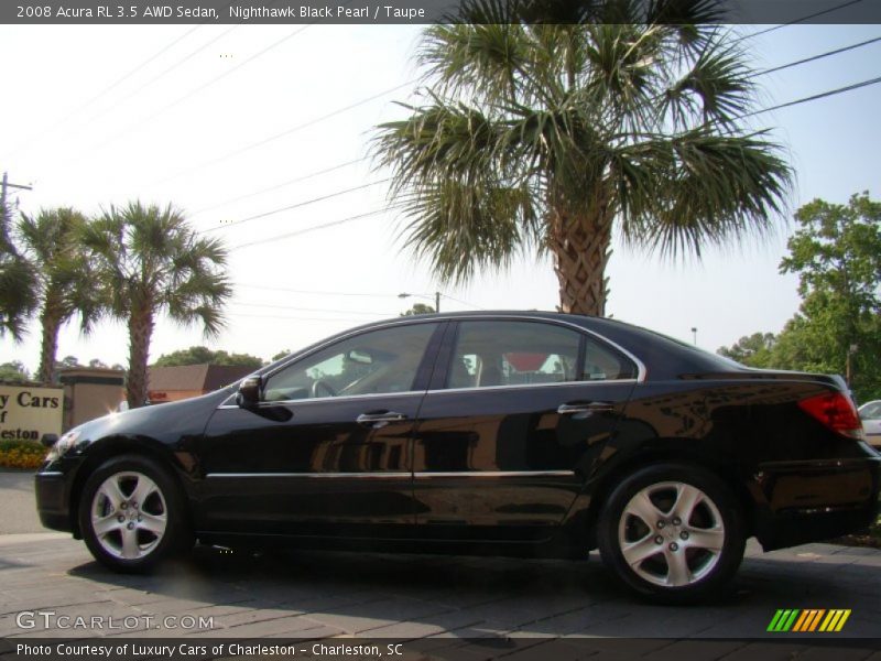 Nighthawk Black Pearl / Taupe 2008 Acura RL 3.5 AWD Sedan