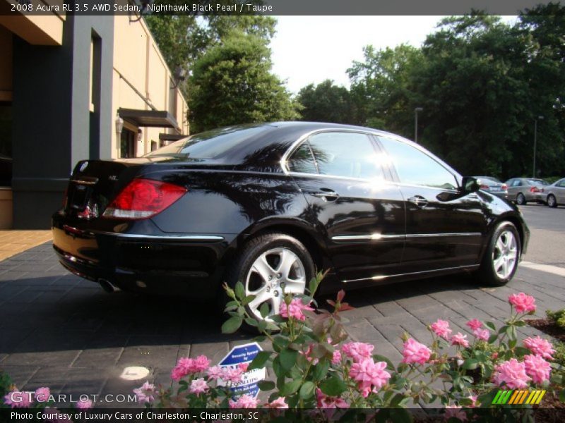 Nighthawk Black Pearl / Taupe 2008 Acura RL 3.5 AWD Sedan