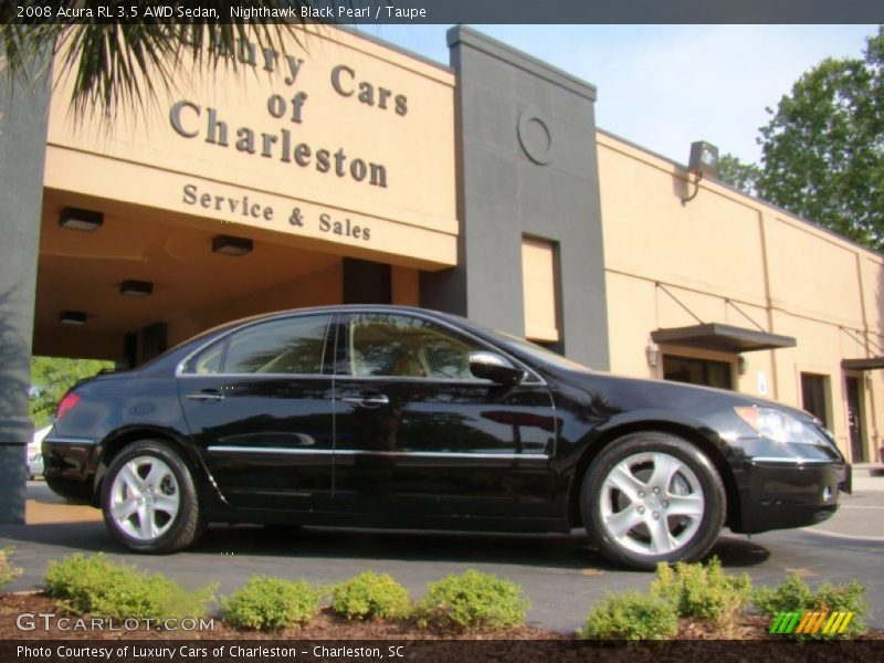 Nighthawk Black Pearl / Taupe 2008 Acura RL 3.5 AWD Sedan