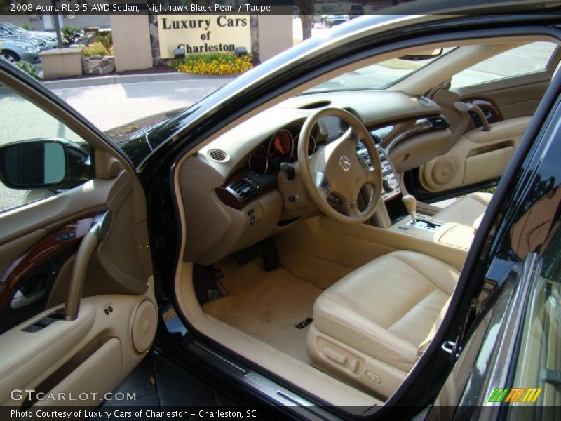 Nighthawk Black Pearl / Taupe 2008 Acura RL 3.5 AWD Sedan