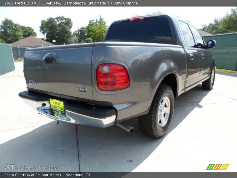 Dark Shadow Grey Metallic / Dark Graphite 2002 Ford F150 XLT SuperCrew
