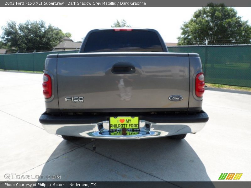Dark Shadow Grey Metallic / Dark Graphite 2002 Ford F150 XLT SuperCrew