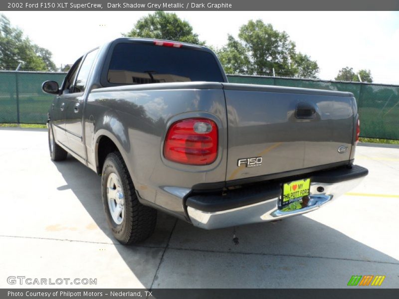 Dark Shadow Grey Metallic / Dark Graphite 2002 Ford F150 XLT SuperCrew