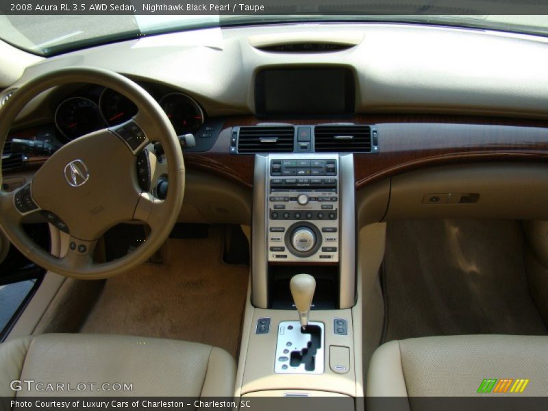 Nighthawk Black Pearl / Taupe 2008 Acura RL 3.5 AWD Sedan