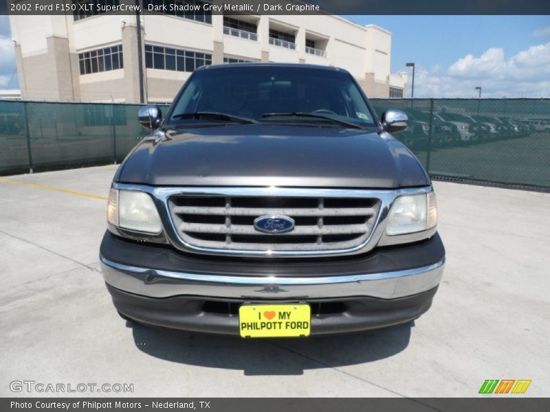 Dark Shadow Grey Metallic / Dark Graphite 2002 Ford F150 XLT SuperCrew