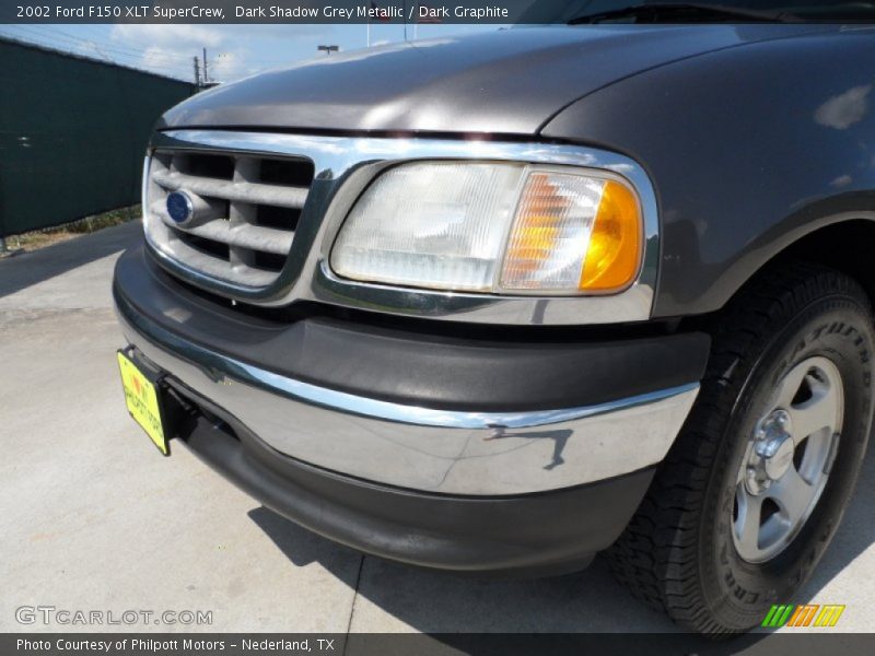 Dark Shadow Grey Metallic / Dark Graphite 2002 Ford F150 XLT SuperCrew