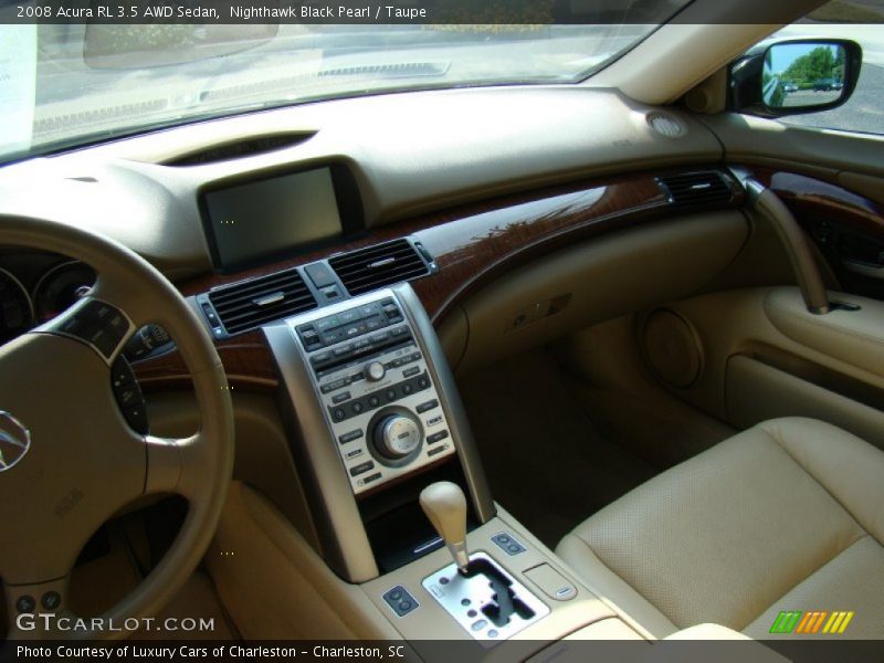 Nighthawk Black Pearl / Taupe 2008 Acura RL 3.5 AWD Sedan