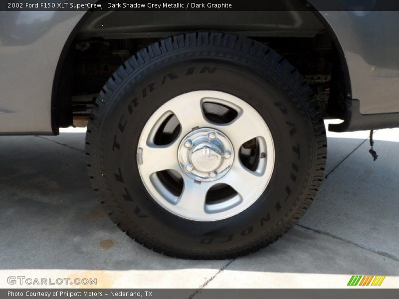 Dark Shadow Grey Metallic / Dark Graphite 2002 Ford F150 XLT SuperCrew