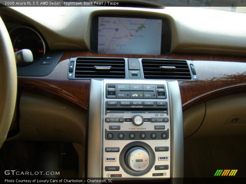 Nighthawk Black Pearl / Taupe 2008 Acura RL 3.5 AWD Sedan