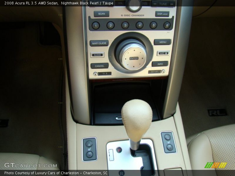 Nighthawk Black Pearl / Taupe 2008 Acura RL 3.5 AWD Sedan