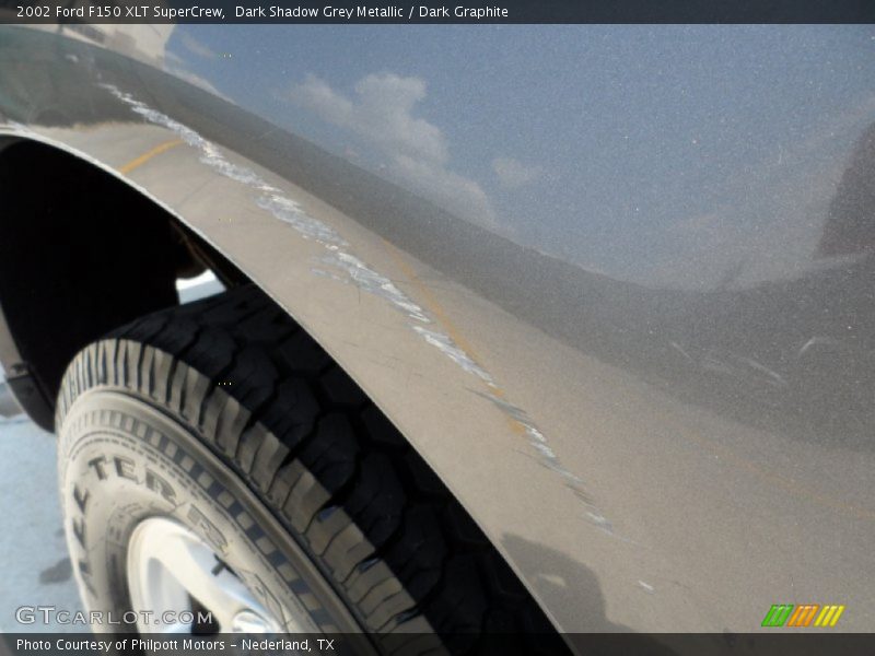 Dark Shadow Grey Metallic / Dark Graphite 2002 Ford F150 XLT SuperCrew