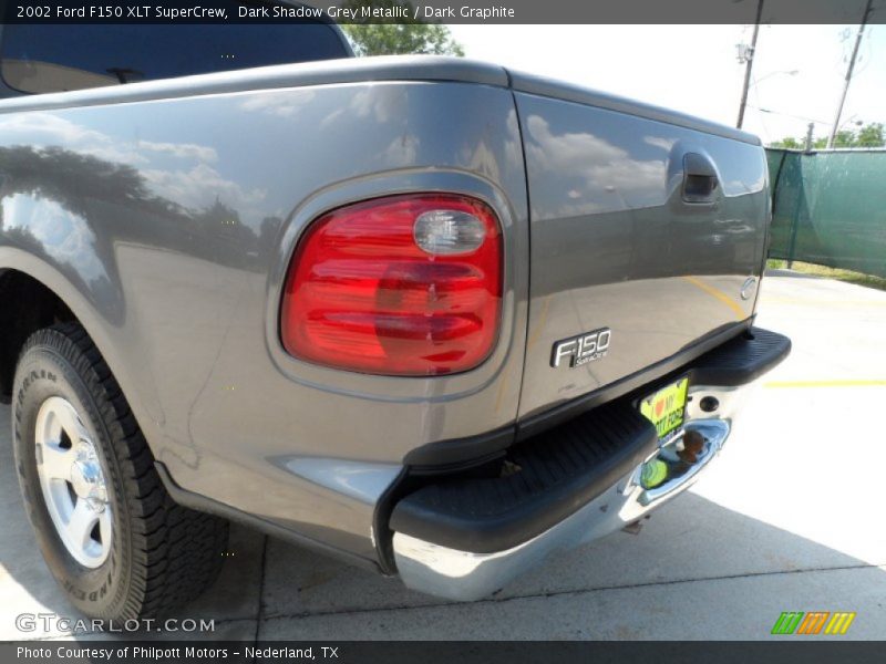 Dark Shadow Grey Metallic / Dark Graphite 2002 Ford F150 XLT SuperCrew