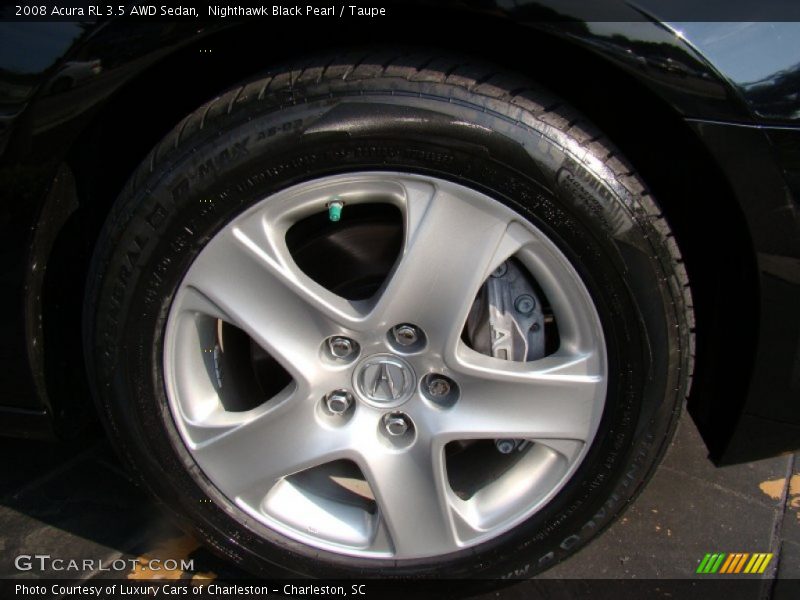 Nighthawk Black Pearl / Taupe 2008 Acura RL 3.5 AWD Sedan