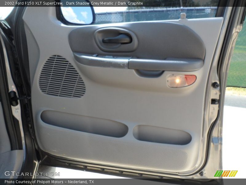 Dark Shadow Grey Metallic / Dark Graphite 2002 Ford F150 XLT SuperCrew