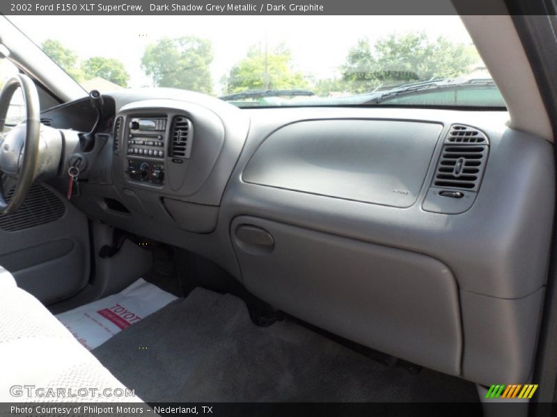 Dark Shadow Grey Metallic / Dark Graphite 2002 Ford F150 XLT SuperCrew