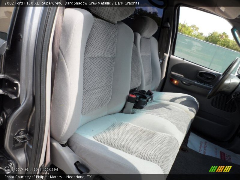 Dark Shadow Grey Metallic / Dark Graphite 2002 Ford F150 XLT SuperCrew