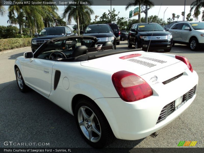 Super White / Black 2002 Toyota MR2 Spyder Roadster