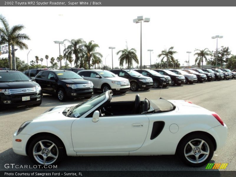 Super White / Black 2002 Toyota MR2 Spyder Roadster