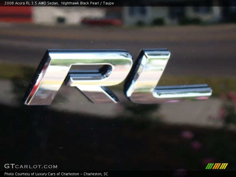 Nighthawk Black Pearl / Taupe 2008 Acura RL 3.5 AWD Sedan
