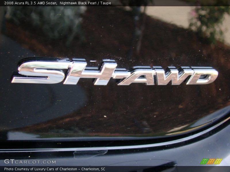 Nighthawk Black Pearl / Taupe 2008 Acura RL 3.5 AWD Sedan