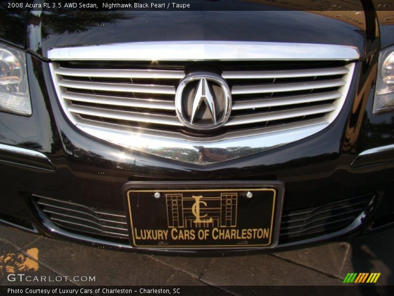Nighthawk Black Pearl / Taupe 2008 Acura RL 3.5 AWD Sedan