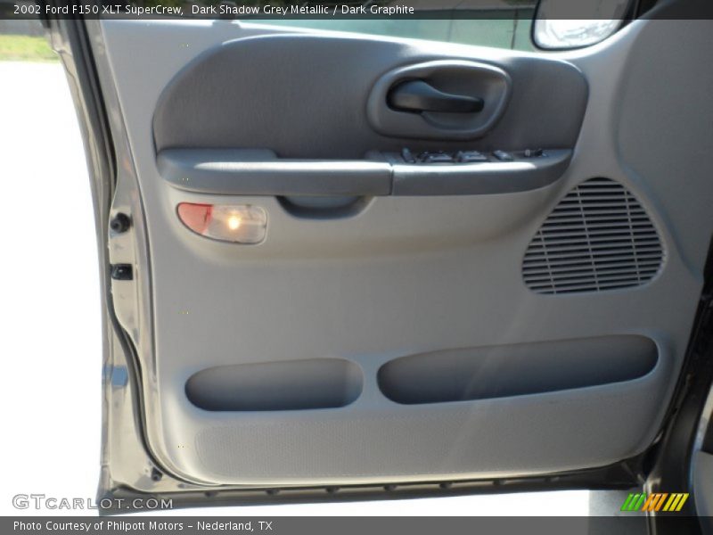 Dark Shadow Grey Metallic / Dark Graphite 2002 Ford F150 XLT SuperCrew