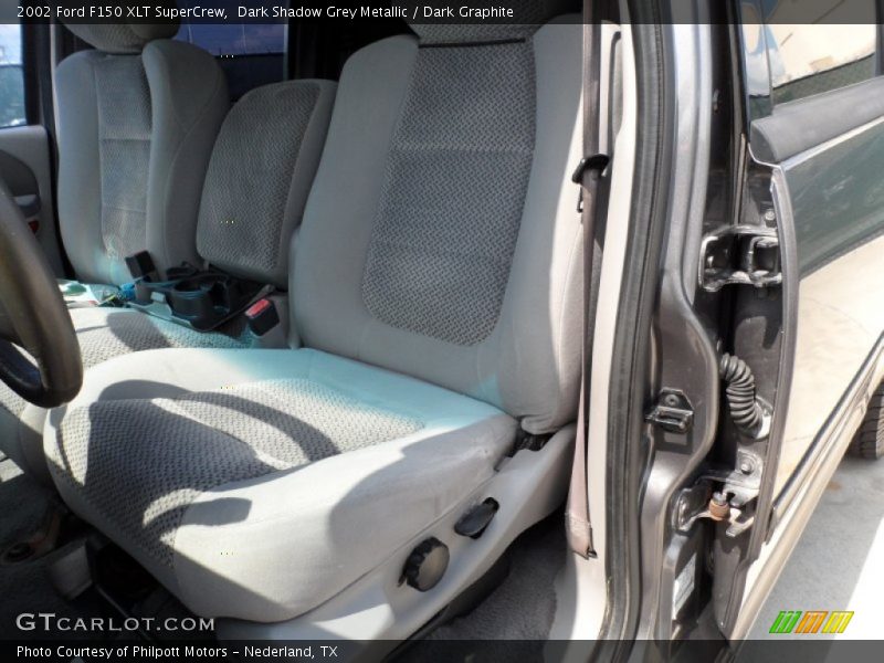 Dark Shadow Grey Metallic / Dark Graphite 2002 Ford F150 XLT SuperCrew