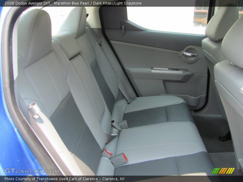 Marathon Blue Pearl / Dark Khaki/Light Graystone 2008 Dodge Avenger SXT