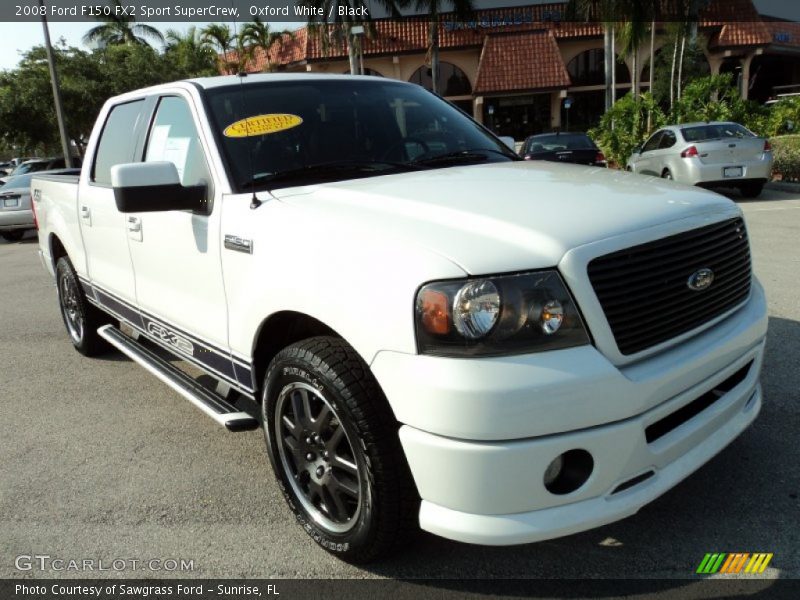 Oxford White / Black 2008 Ford F150 FX2 Sport SuperCrew