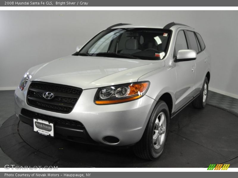 Bright Silver / Gray 2008 Hyundai Santa Fe GLS