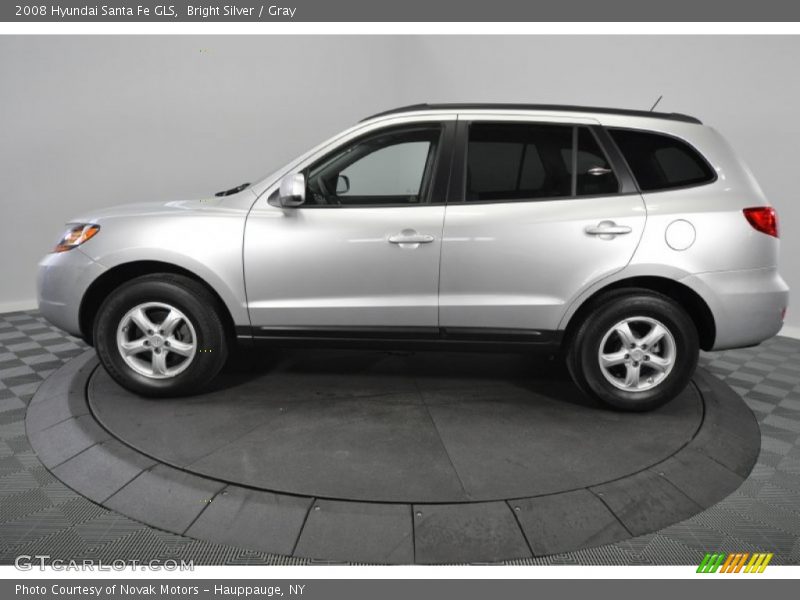 Bright Silver / Gray 2008 Hyundai Santa Fe GLS
