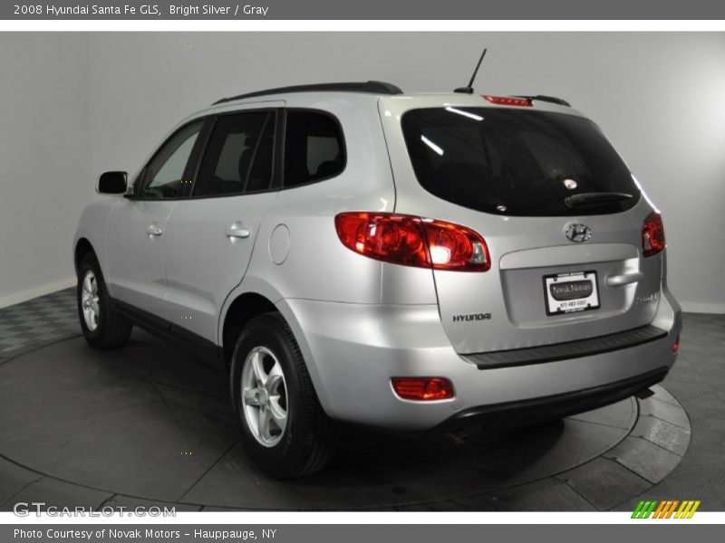 Bright Silver / Gray 2008 Hyundai Santa Fe GLS