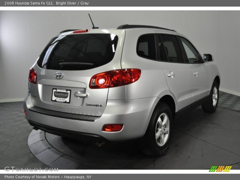 Bright Silver / Gray 2008 Hyundai Santa Fe GLS