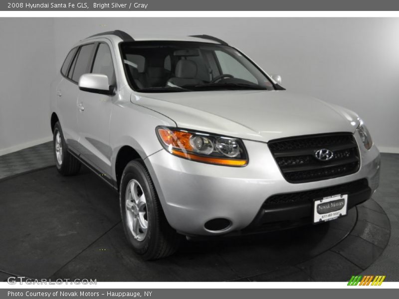 Bright Silver / Gray 2008 Hyundai Santa Fe GLS