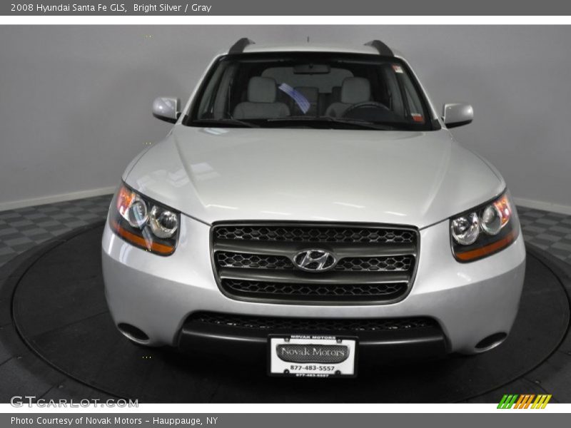 Bright Silver / Gray 2008 Hyundai Santa Fe GLS