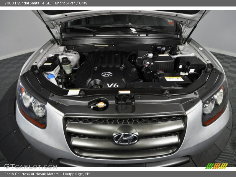 Bright Silver / Gray 2008 Hyundai Santa Fe GLS