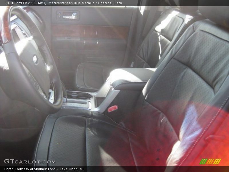 Mediterranean Blue Metallic / Charcoal Black 2011 Ford Flex SEL AWD