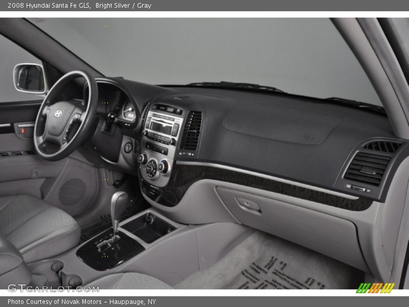 Bright Silver / Gray 2008 Hyundai Santa Fe GLS