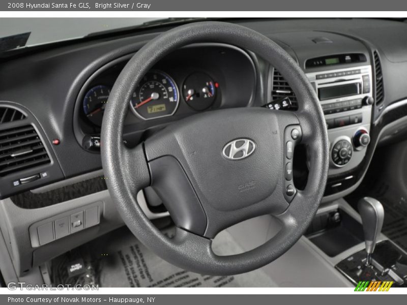 Bright Silver / Gray 2008 Hyundai Santa Fe GLS