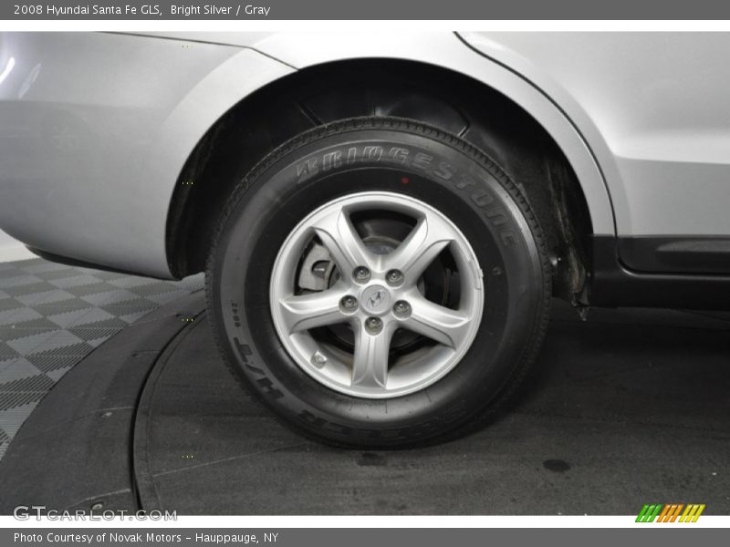Bright Silver / Gray 2008 Hyundai Santa Fe GLS