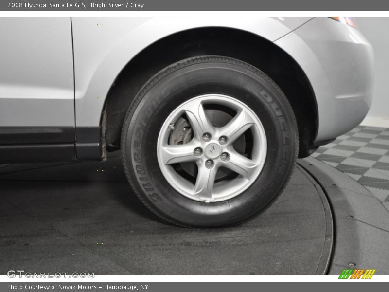 Bright Silver / Gray 2008 Hyundai Santa Fe GLS