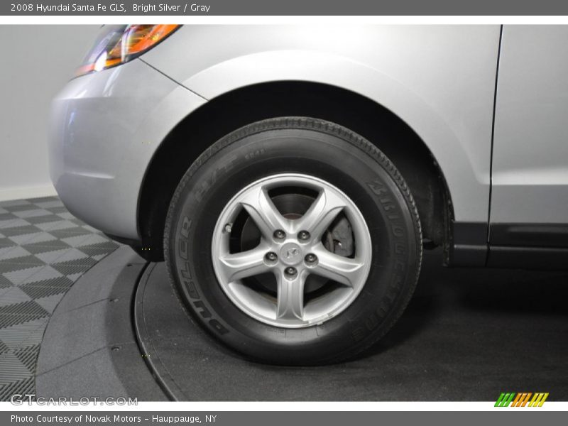 Bright Silver / Gray 2008 Hyundai Santa Fe GLS